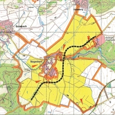 Ausschnitt Gebietskarte IV. Anordnung