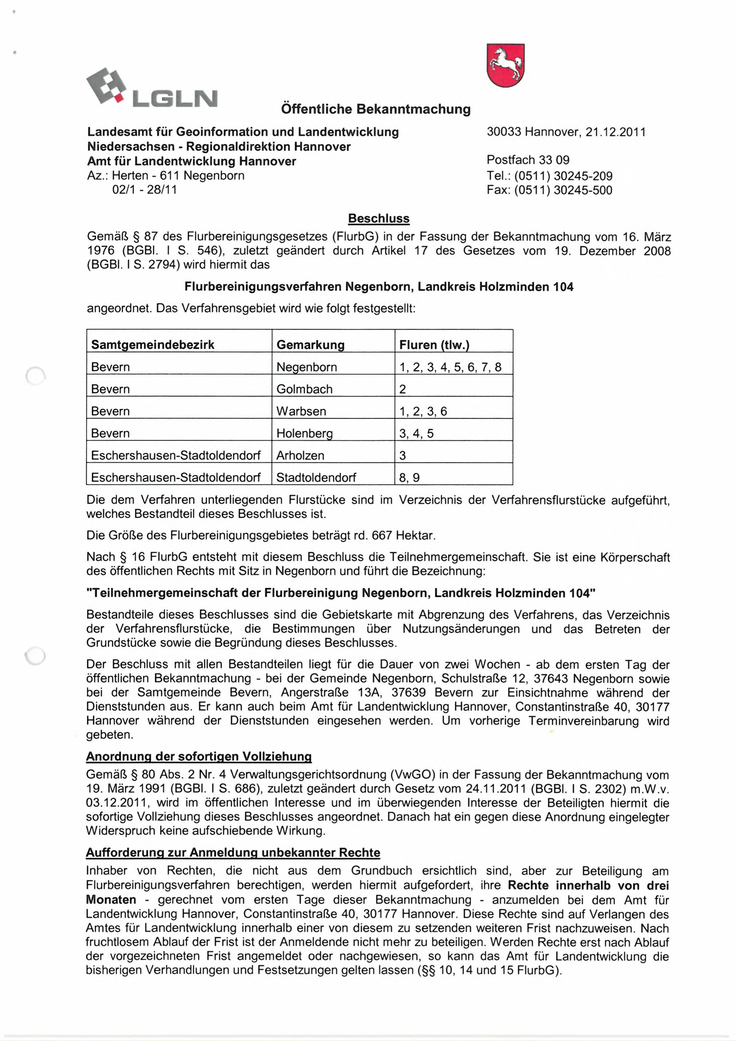 Einleitungsbeschluss